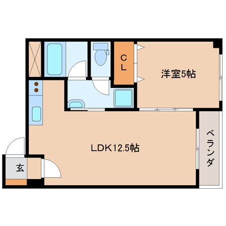 静岡駅 徒歩15分 2階の物件間取画像